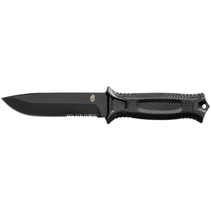 NEW GERBER STRONGARM Fixed Blade Serrated Knife - Black GR5306