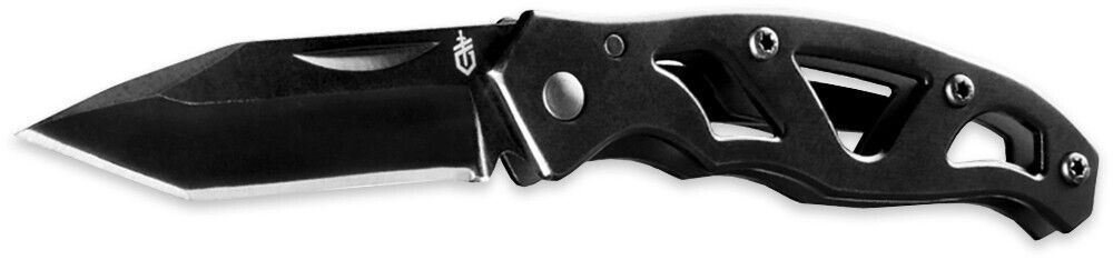 GERBER Paraframe Mini Tanto Black Folding Knife 31-001729