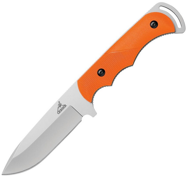 Gerber Freeman Guide Orange Fixed Blade hunting knife and vital pack saw combo