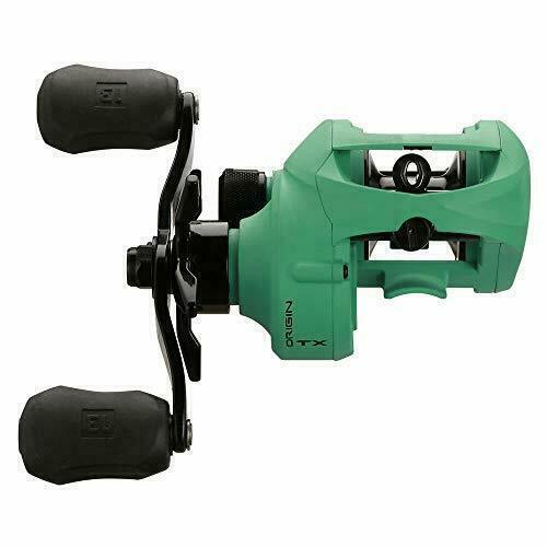 13 FISHING Origin TX - Low-Profile Baitcast Reel Left Hand - 7.3:1 Ratio + Braid