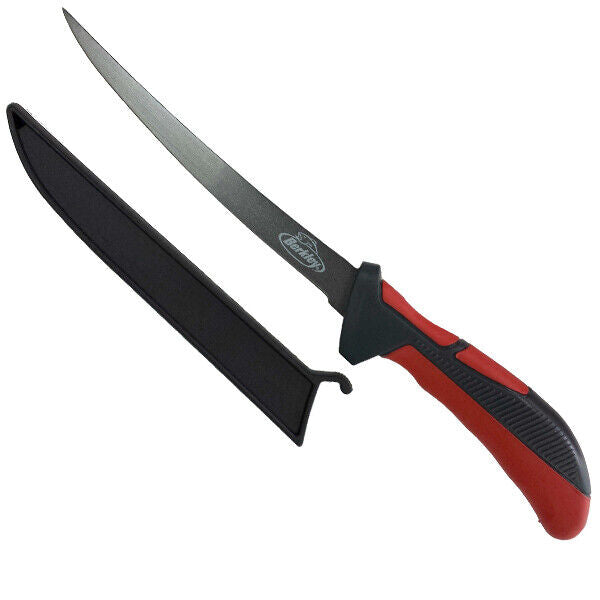 Berkley Fishing Fillet Knife 6inch / 15cm Black & Red + Free Postage 1406674