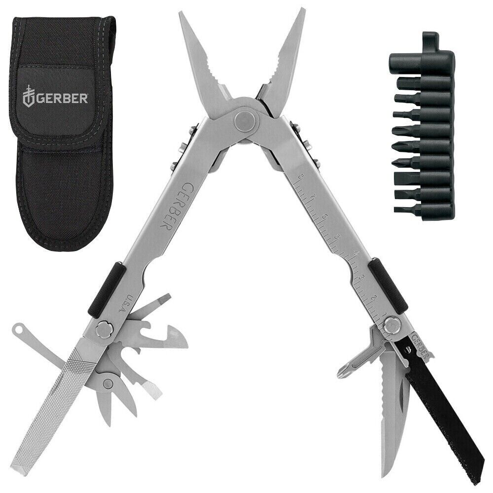 Gerber Pro Scout Multi Tool Needlenose W/ Tool Kit & Sheath MP600 Stainless 07