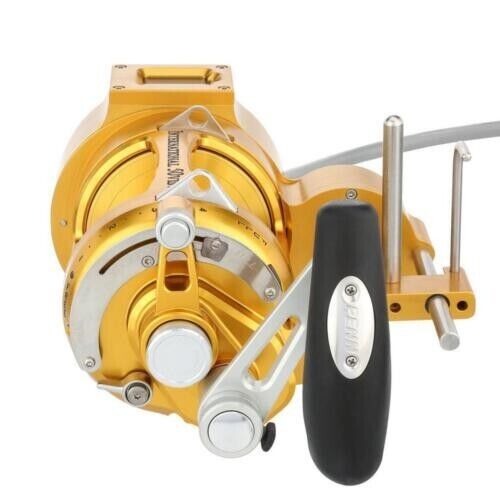 Hooker Electric Penn INTERNATIONAL VI INT130VISAS AutoStop Fishing Overhead Reel