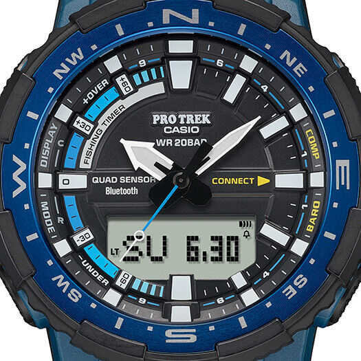Casio Pro Trek PRT-B70-2 Blue Smart Watch + Box / Papers / Warranty - Brand New