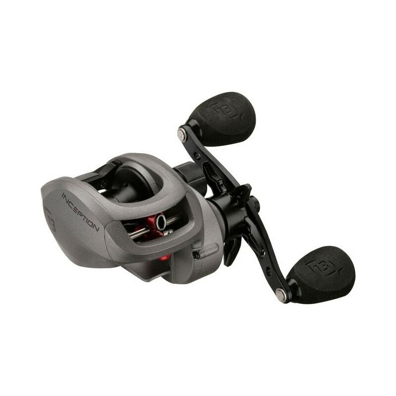 13 FISHING INCEPTION - Baitcast Reel LEFT Hand - 6.6:1 Ratio 8.1 Kg Drag +Braid