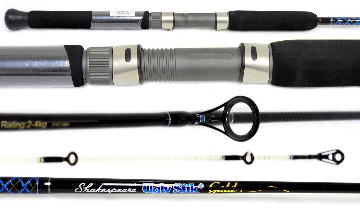 Ugly Stik Gold Spin Rod - 3'6'' 1-3 kg 1 Piece Fishing Fiberglass + Warranty