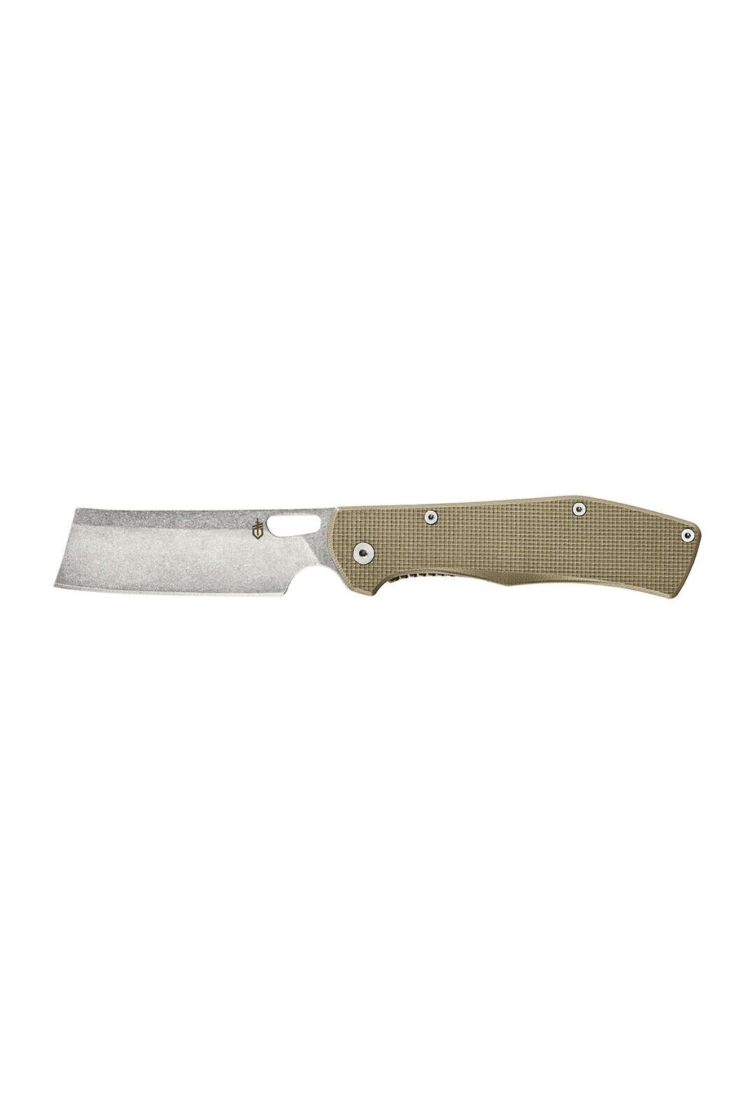Gerber Flatiron Fine Edge Folding Cleaver Pocket Knife Green