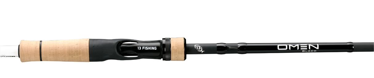13 Fishing Omen Black Casting Rod 6'8" 10-17 lb Butt Joint OBC68M2BJ