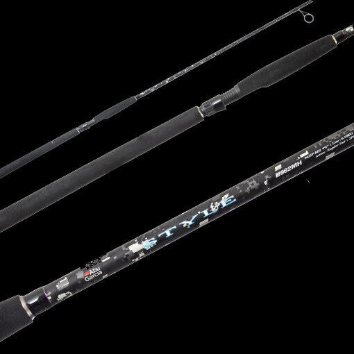 NEW Abu Garcia STYLE 601BCMH 6-10 kg 1 Piece 6" Baitcaster Fishing Rod GRAPHITE