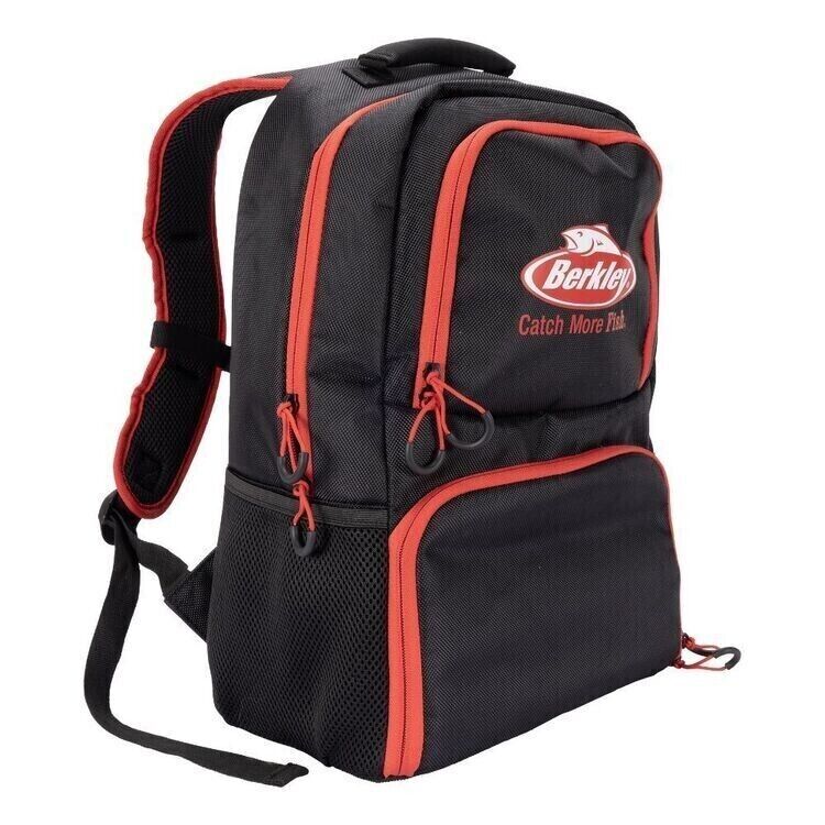 Berkley Tackle Backpack 4 Trays Red & Black - 1590759 Brand New