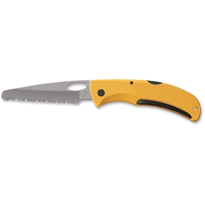 Gerber EZ Out Rescue Knife Yellow Full Serration Blunt Tip Hunting Blade Gr9718