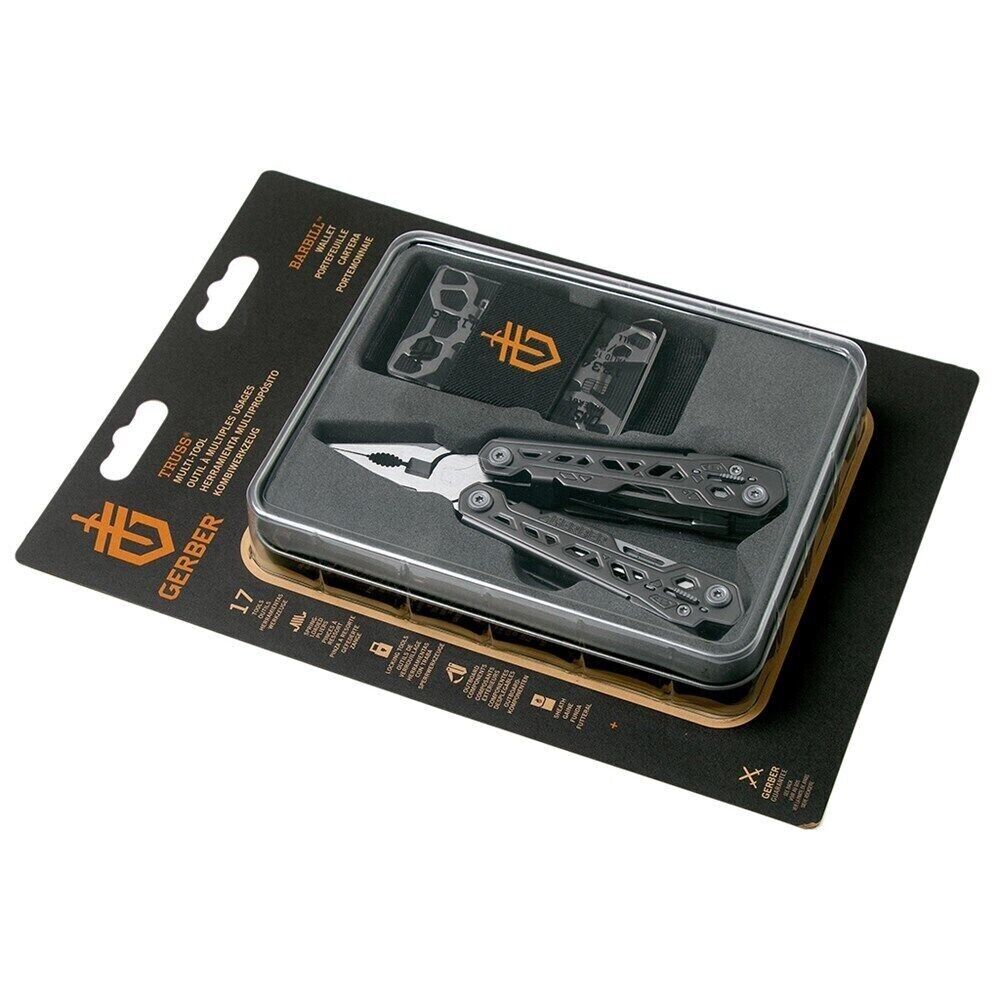 Gerber Truss Multi Tool and Barbill wallet combo + Gift Tin 3868