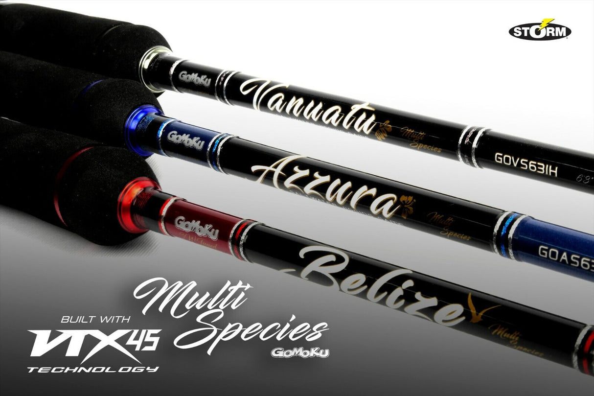 Storm Gomoku AZZURRA 6'3" 1 Piece PE1-3 GOAS631M Spinning Jigging Rod