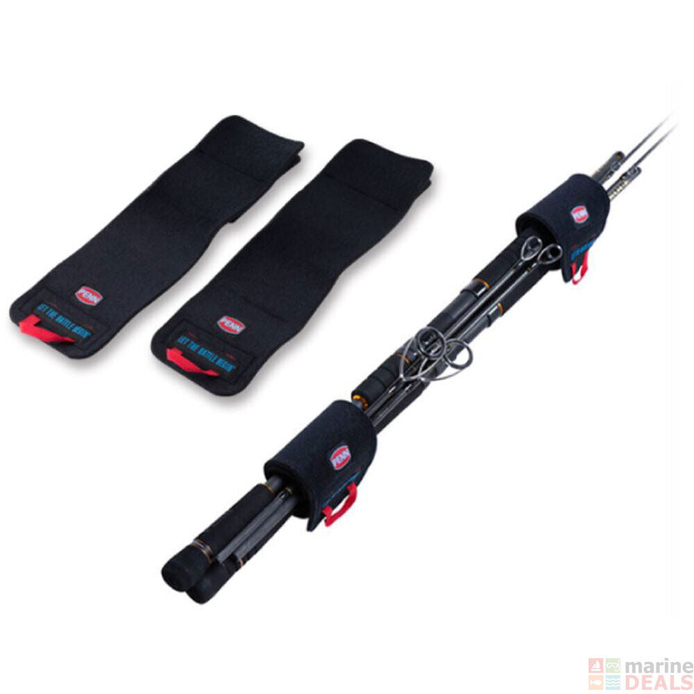 Penn Jigging Rod fishing Belt 2 piece Set Black BRAND NEW 1506722