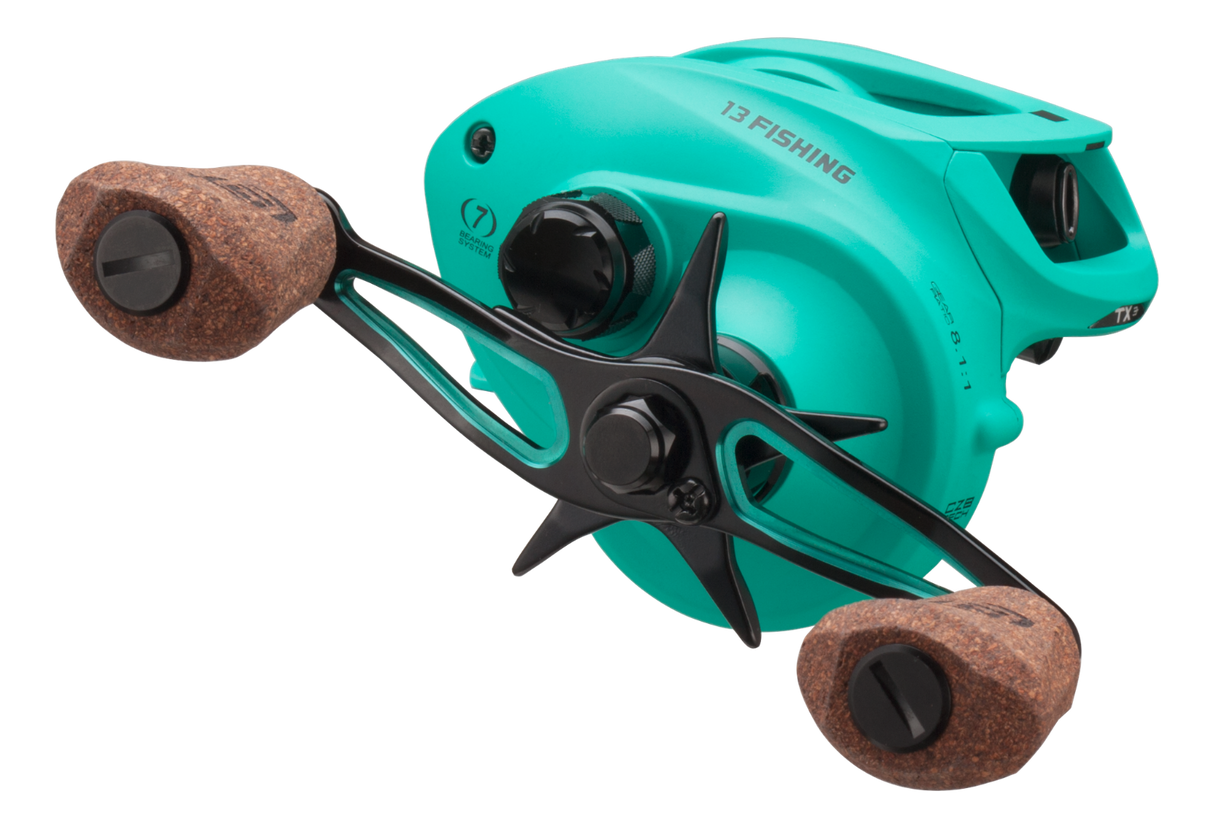 13 FISHING Concept TX3 Baitcast Reel RIGHT Hand - 8.1:1 + Braid 18Kg TX3-8.1-RH