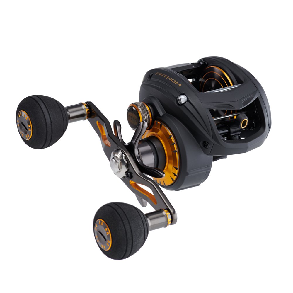 NEW Penn FATHOM Low Profile Baitcast Reel FTH400LP + Free Braid