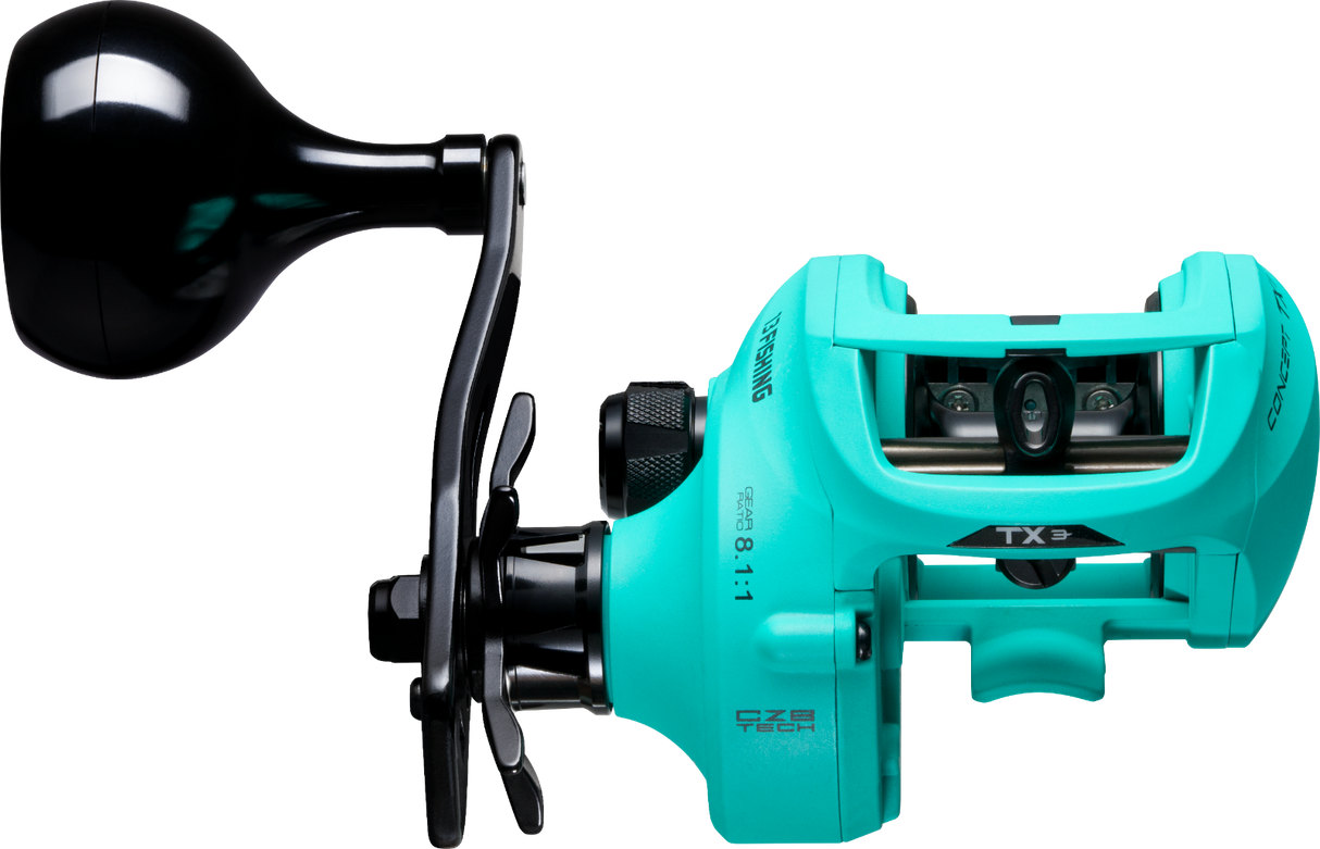 13 FISHING Concept TX3 Baitcast Reel RIGHT Hand - 8.1:1 + Braid 18Kg TX3-8.1-RH