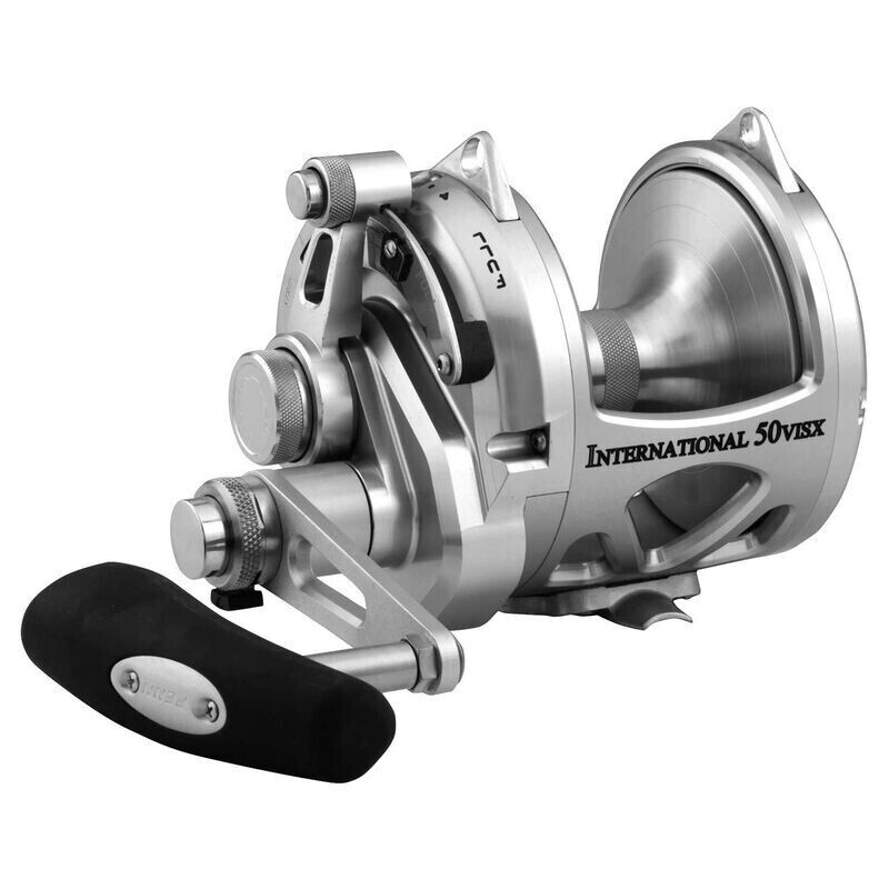 Penn INTERNATIONAL 50VISXS SILVER Series Two 2 Speed Reel - BRAND NEW + 50 VISXS
