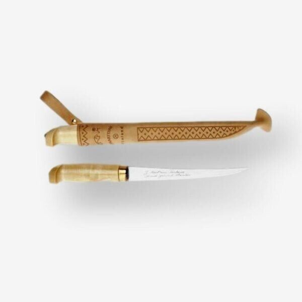 MARTTIINI Classic F 7.5″ Fillet Filleting Knife with Birch Handle 630010 +Sheath