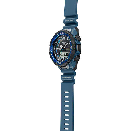 Casio Pro Trek PRT-B70-2 Blue Smart Watch + Box / Papers / Warranty - Brand New