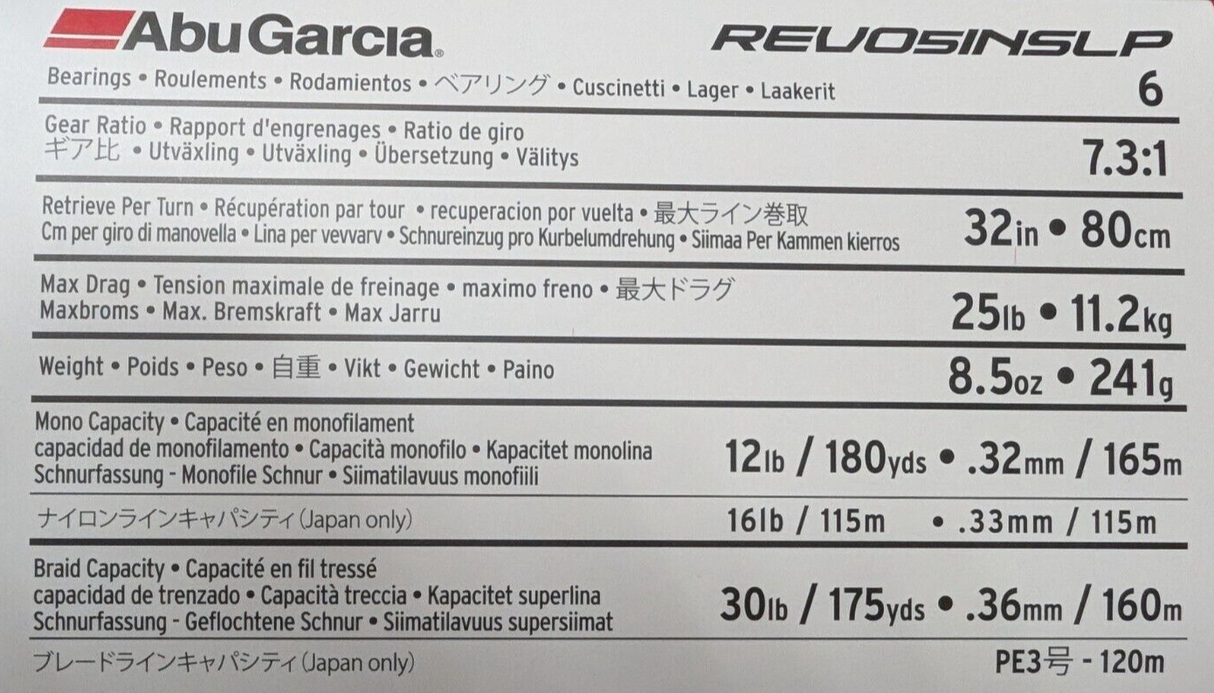 Abu Garcia Revo 5 Inshore Low Profile REVO5INSLP - 1614079 + Braid - New 2024