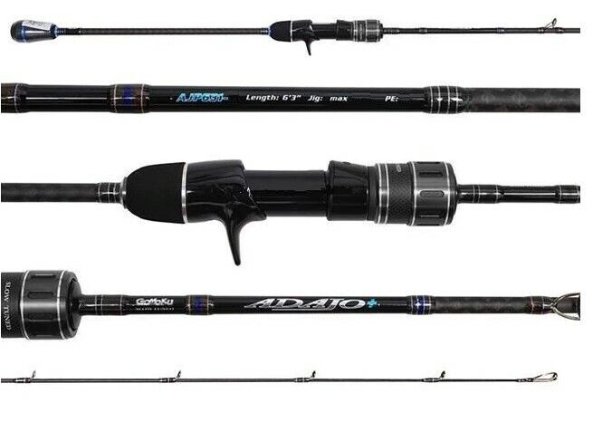 Storm Gomoku ADAJO + 6'3" 1 Piece PE 2 - APS631-2 Spin Slow Fall Jigging Rod Red