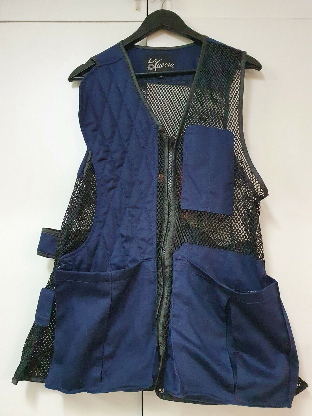 La Caccia Shooting Hunting Vest Navy Size XL Extra Large LCV-1280