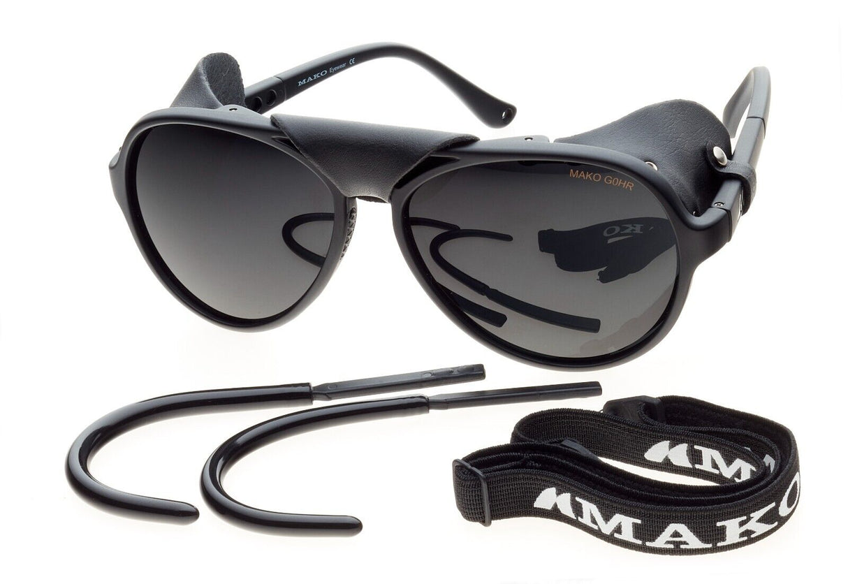 Mako Explorer II Glass GREY Mirror Sunglasses Fishing Polarised 9608 MO1 GOHR