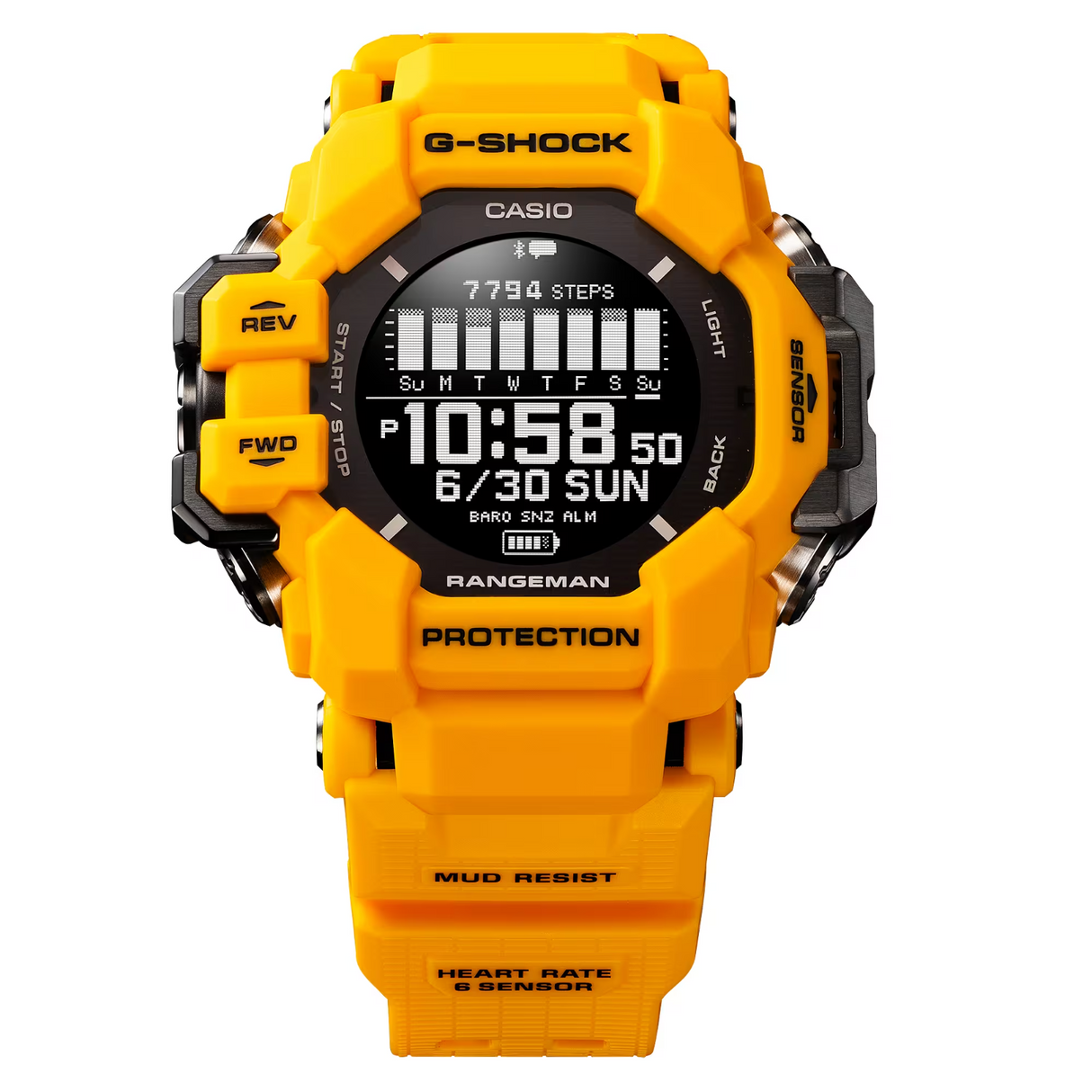 Casio G-Shock GPR-H1000-9 MASTER OF G Series Rangeman GPS Measurement - Yellow