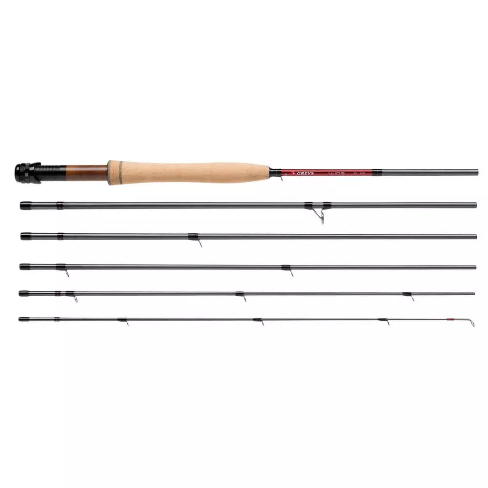 Greys Wing Streamflex Travel Fly Rod 9' 5wt 6-Piece - Powerlux Carbon Medium-Fast Action