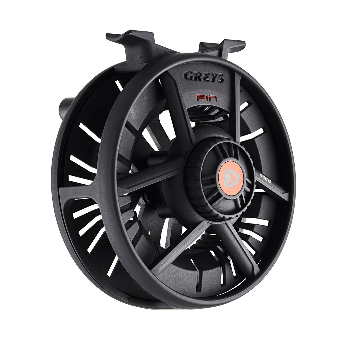 Greys Fin Fly Reel 3/4 wt Black - Lightweight Alloy, Disc Drag