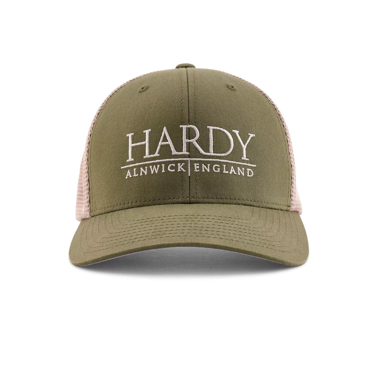 Hardy Flexfit 110 Trucker Cap – Olive, 6 Panel, Adjustable Snapback