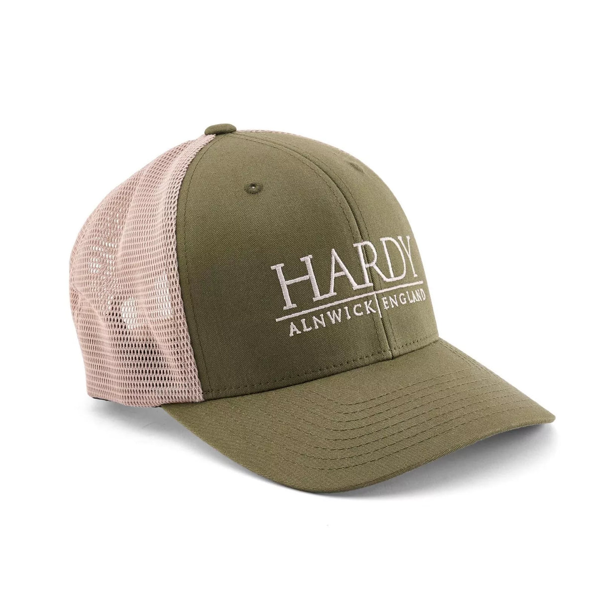 Hardy Flexfit 110 Trucker Cap – Olive, 6 Panel, Adjustable Snapback
