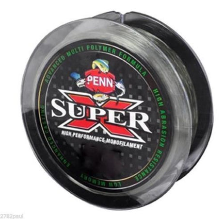 300m 40LB Spool of PENN Super X Monofilament Fishing Line-LowVis Green Mono Line