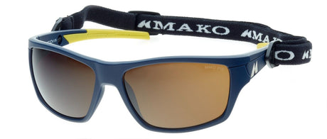 Mako NEMESIS - PC Grey MtBlu/Yellow Sunglasses Fishing Polarised 9612 M64-PIS