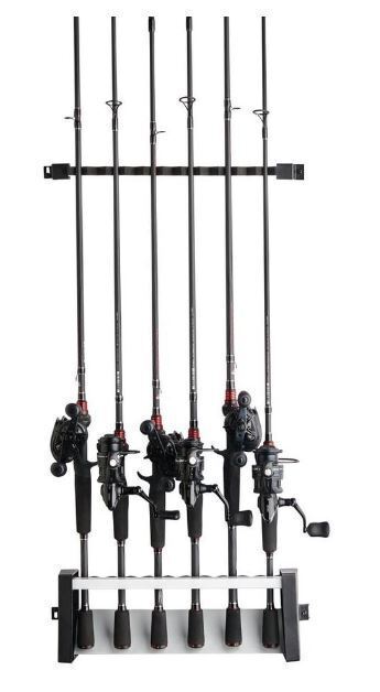 Abu Garcia Vertical Rod Rack / Holder Silver 11 Rods 1546017 - Rods not included