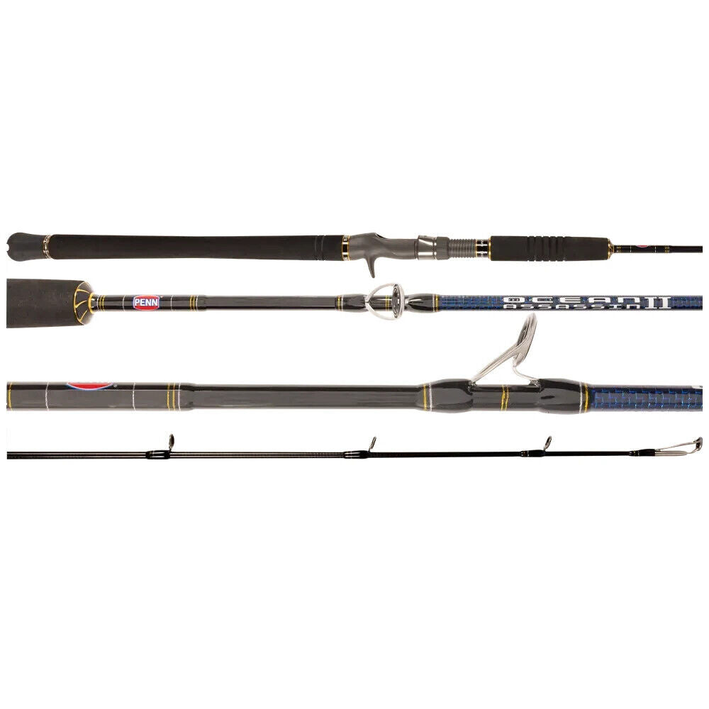 PENN Ocean Assassin II 5'8" 1 Pce 581H Jig Overhead Fishing Rod PE 5-8 - 1623768