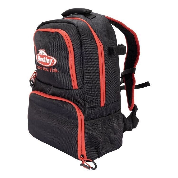 berkley tackle bag Berkley Tackle Backpack 4 Trays Red & Black