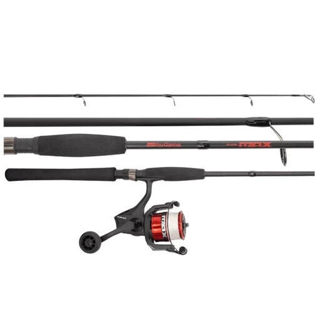 Abu Garcia Black Max 7'0" 4-8 kg 2pc Spinning Fishing Rod & Reel COMBO + Braid