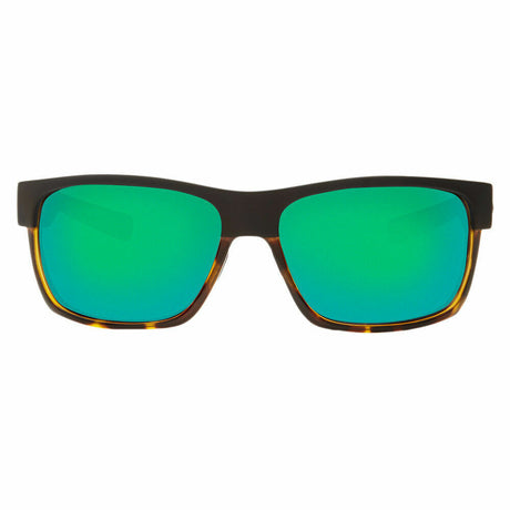 Costa Del Mar Half Moon HFM 181 OGMGLP Sunglasses Tortoise/Green Mirror 580G