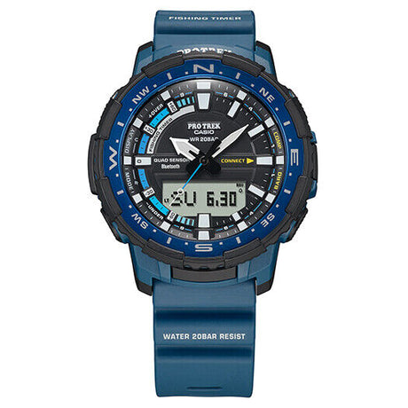 Casio Pro Trek PRT-B70-2 Blue Smart Watch + Box / Papers / Warranty - Brand New