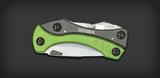Gerber Crucial Multi Tool Green Plier Carabiner Clip Knife Opener 31-000238