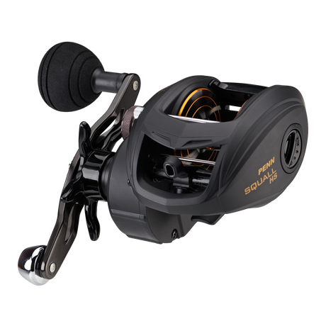 NEW Penn SQUALL Low Profile Baitcast Reel High Speed SQL400LP + Free Braid