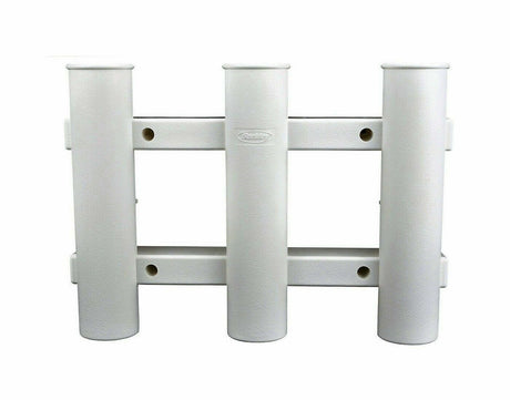 Berkley Tube Fishing Rod Holder White 3 Hole Vertical Rack 1318289 +Free Postage