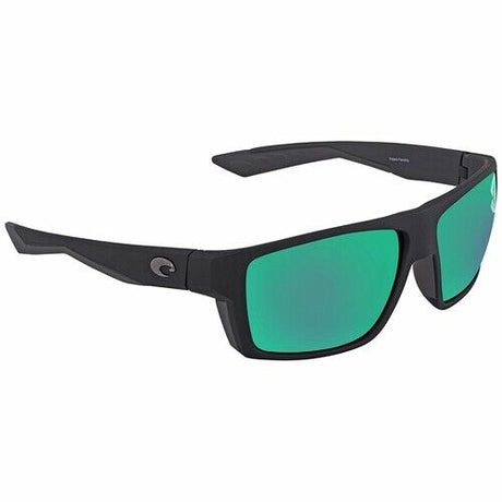 Costa Del Mar BLOKE Matte Black Green Mirr Sunglasses 580G Glass BLK 124 OGMGLP