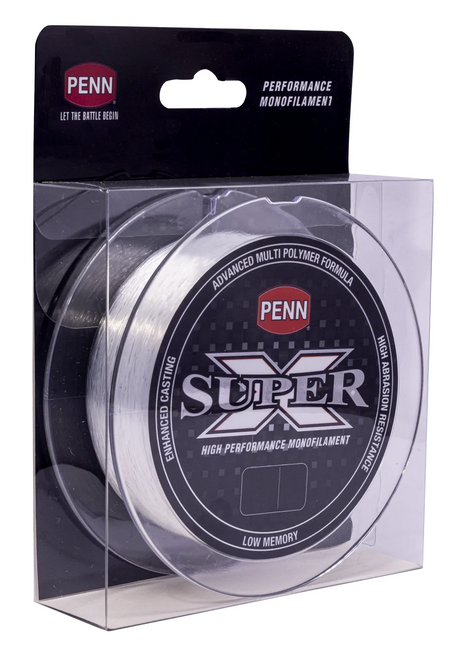 300m 50LB / 22.7 kg Spool of PENN Super X Monofilament Fishing CLEAR Mono Line