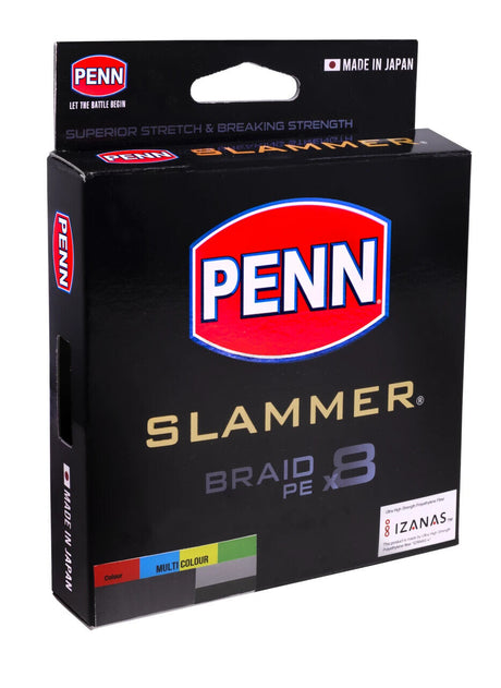 Penn Slammer Braid X8 15 LB 400 M 0.19mm Multicolour PE2