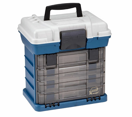 Plano 4-By Rack System 3600 Tackle Box Fishing Blue 136400 + Free Post