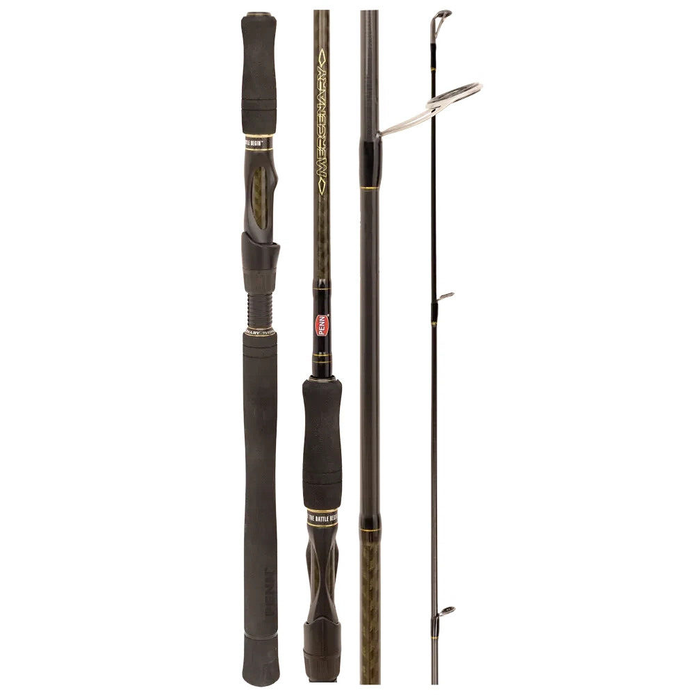 Penn Mercenary 5'9'' PE 3-5 1 Piece 591JSPMH Jig Spin Fishing Rod - 1623779