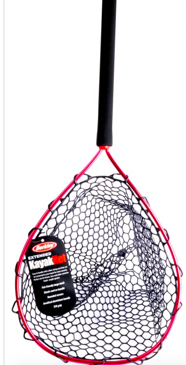 Berkley Extended Kayak Fishing Landing Rubber Net 1260931 + 35CM handle